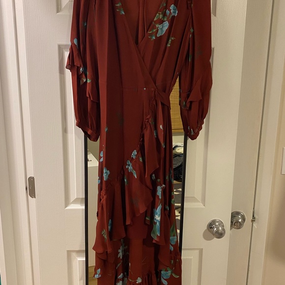 Joie Ruffle Hem Wrap Dress - Picture 2 of 2